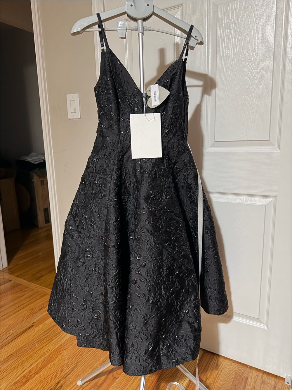 Source Unknown Black Beaded Prom Dress